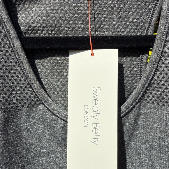 Sweaty Betty,London Gray and Black Ombre racer back Tank Top - Picture 8 of 8